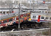 3 کشته و 40 زخمی در تصادف دو قطار در بلژیک+تصاویر