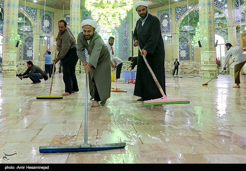 سمنان| 900 مسجد استان سمنان برای ماه مبارک رمضان غبارروبی شد