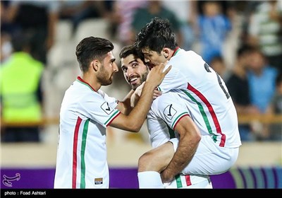 دیدار تیم های فوتبال ایران و قرقیزستان