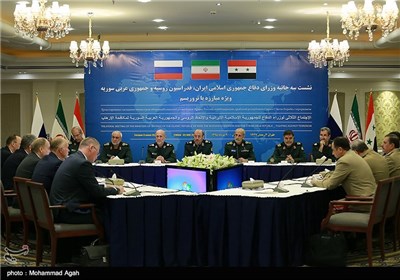 نشست سه جانبه وزرای دفاع ایران ، روسیه و سوریه
