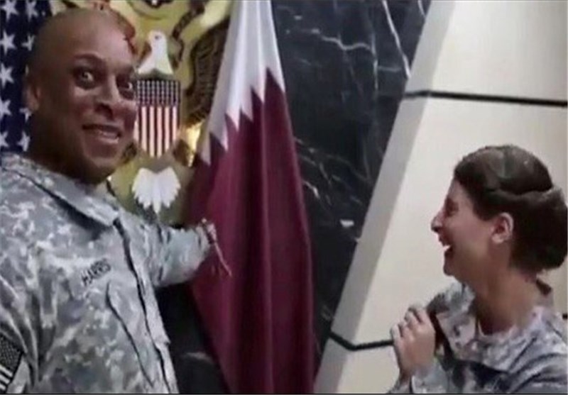 خنده نظامیان آمریکایی به پرچم قطر دردسرساز شد