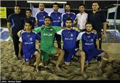 دیدار فوتبال ساحلی یاران مبارکه و بندرگز - اصفهان