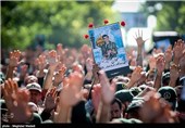 تشییع پیکر شهید مدافع حرم  عباس دانشگر