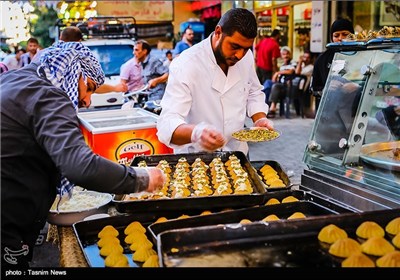 بازار دمشق در ماه مبارک رمضان