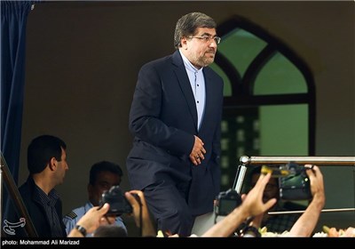 علی جنتی وزیر فرهنگ و ارشاد اسلامی در مراسم افتتاحیه بیست و چهارمین نمایشگاه قرآن کریم