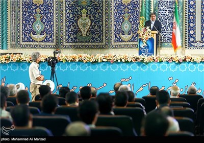 سخنرانی علی جنتی وزیر فرهنگ و ارشاد اسلامی در مراسم افتتاحیه بیست و چهارمین نمایشگاه قرآن کریم
