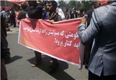 تظاهرات در کابل و درگیری نیروهای امنیتی با معترضان + فیلم