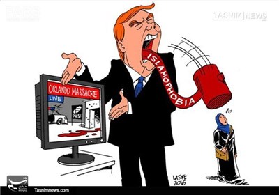 کاریکاتور/ چماق اسلام هراسی در دست ترامپ!