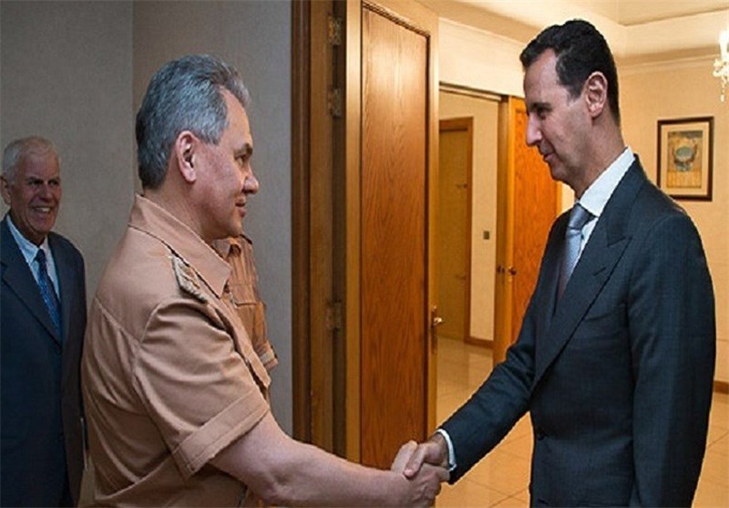 الرئیس الأسد یستقبل وزیر الدفاع الروسی فی دمشق