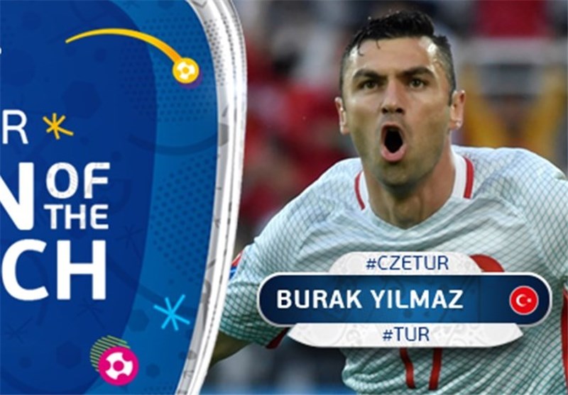 ایلماز؛ بهترین بازیکن بازی ترکیه - جمهوری چک