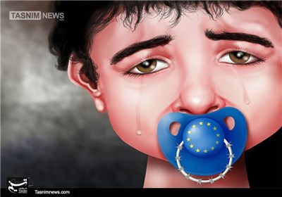 کاریکاتور/ بغض شکسته هزاران کودک مهاجر!