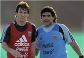 مارادونا: مسی نباید از تیم ملی آرژانتین کناره‌گیری کند