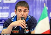 جیان لورنزو بلنجینی سرمربی تیم ملی والیبال ایتالیا در نشست خبری هفته سوم لیگ جهانی والیبال
