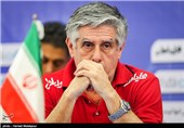 رائول لوزانو سرمربی تیم ملی والیبال ایران در نشست خبری هفته سوم لیگ جهانی والیبال