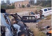 تصاویر نابودی صدها خودروی داعش در عراق