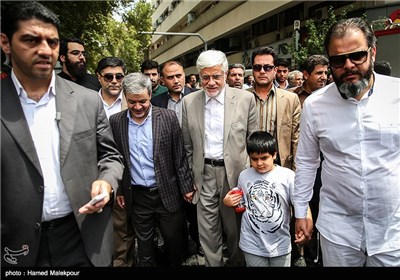 حضور محمدرضا عارف نماینده مردم تهران در راهپیمایی روز قدس - تهران