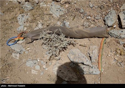 کمربند انفجاری عمل نکرده تروریستهای داعش