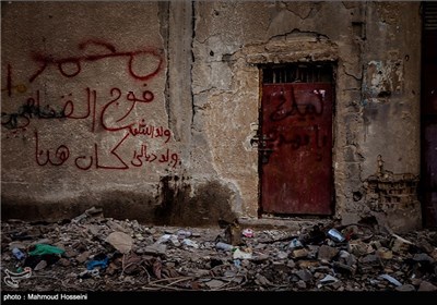  دیوار نوشته یکی از هنگ های عراق در شهر فلوجه