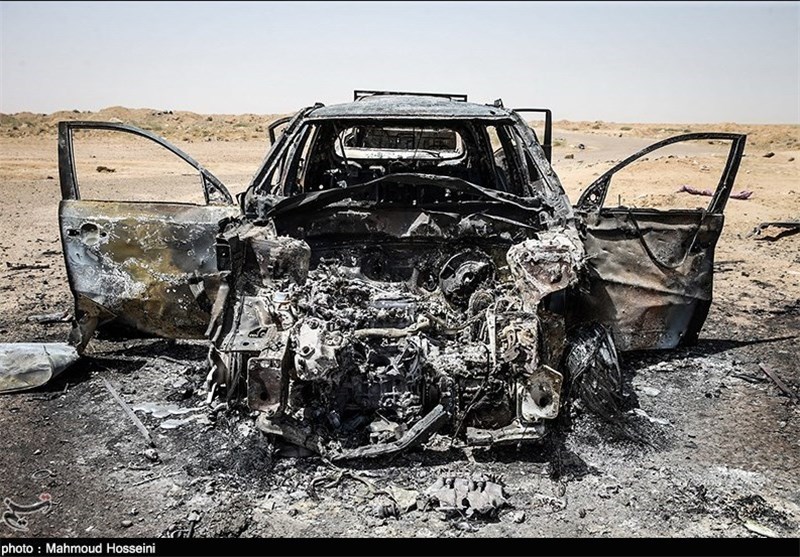انهدام یک خودرو و مخفیگاه داعشی‌ها در استان الانبار عراق