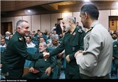 سردار حسین سلامی جانشین فرمانده کل سپاه در مراسم تودیع و معارفه رئیس ستاد کل نیروهای مسلح