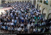 نماز عید فطر در حرم مطهر امام رضا (ع)