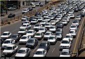 ترافیک سنگین محور کرج - قزوین