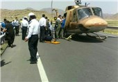 تصادف جاده اهر-تبریز, بالگرد اورژانس را به صحنه حادثه کشاند