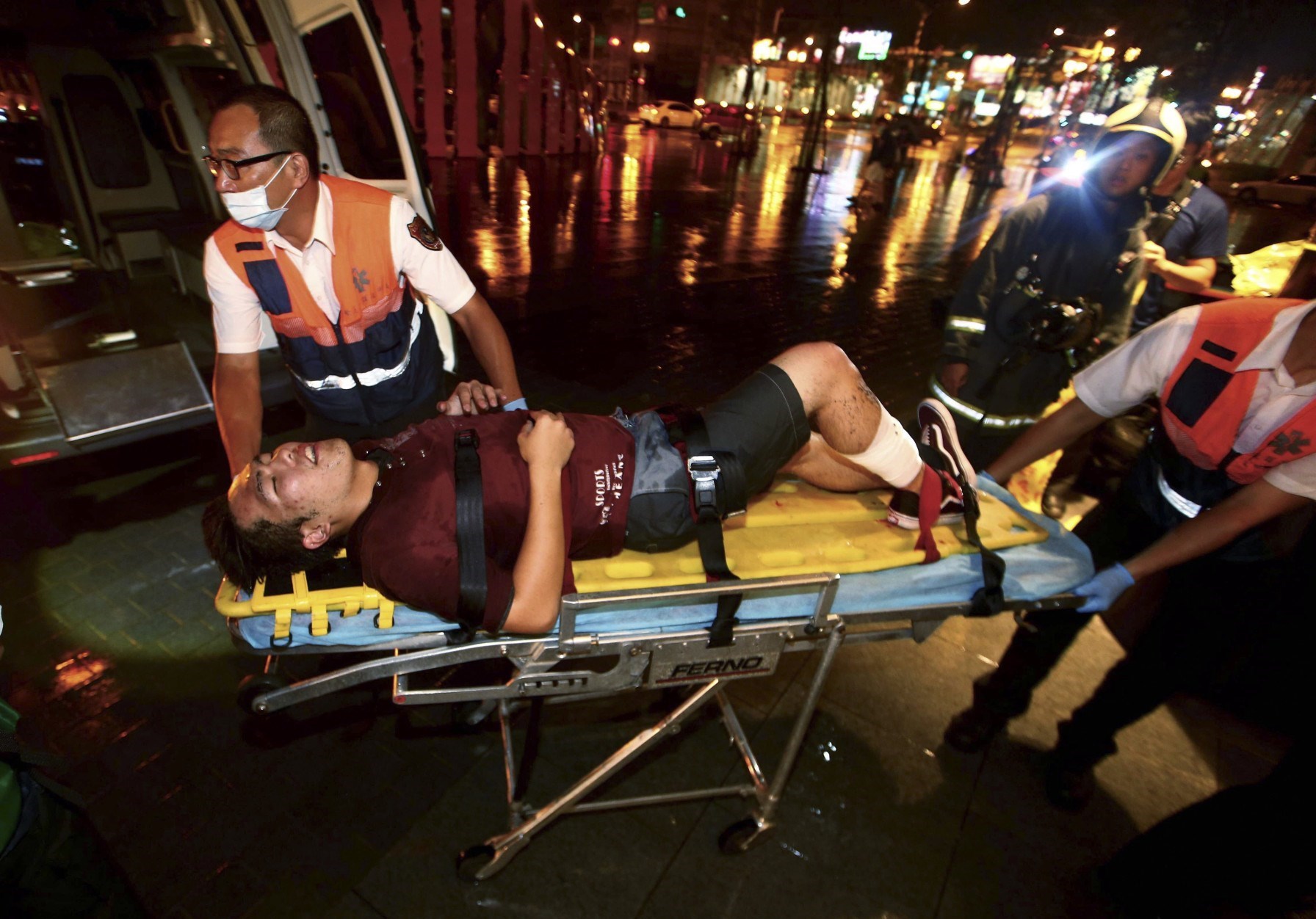 انفجار در قطار شهری تایوان 24 زخمی در پی داشت