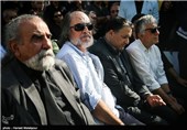 رضا کیانیان، علیرضا تابش و امین تارخ در مراسم تشییع پیکر مرحوم عباس کیارستمی کارگردان سینما