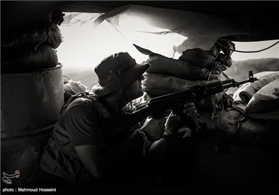 رزمندگان کتائب حزب الله عراق در ارتفاعات منطقه عملیاتی مکحول
