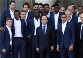 پذیرایی رئیس جمهور فرانسه از فینالیست بازنده یورو 2016 در کاخ الیزه + تصاویر