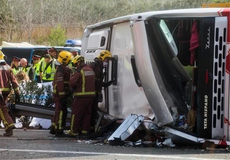 7 کشته و 26 زخمی در حادثه تصادف اتوبوس در قفقاز روسیه