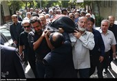 مراسم تشییع پیکر همسر محسن آرمین