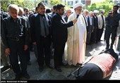 مراسم تشییع پیکر همسر محسن آرمین