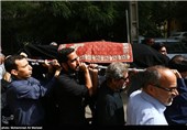 مراسم تشییع پیکر همسر محسن آرمین