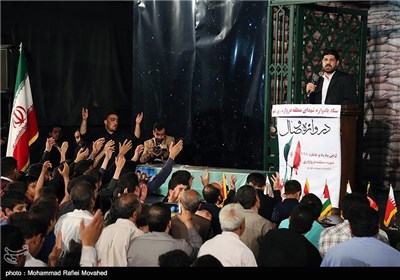مراسم بزرگداشت شهدای مدافع حرم و 128 شهید دروازه ری قم