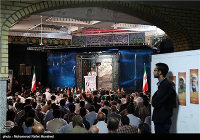 مراسم بزرگداشت شهدای مدافع حرم و 128 شهید دروازه ری قم