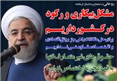 فوتوتیتر/روحانی:مشکل بیکاری و رکود در کشور داریم