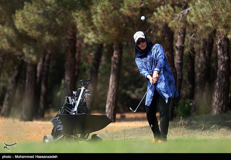 حضور بانوی ورزشکار قمی در تیم ملی گلف ایران
