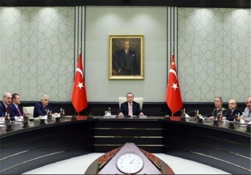 اعلام نتیجه نشست شورای عالی امنیت ملی ترکیه به پس از نشست کابینه دولت موکول شد