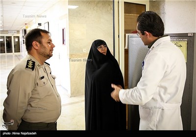 بستری شدن مادر شهید صیاد شیرازی در بیمارستان - مشهد