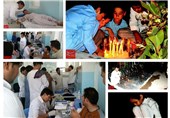 از برافروختن شمع تا اهدای خون؛ همدردی مردم هرات با خانواده شهدای کابل + تصاویر