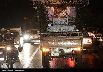 مراسم استقبال از سه شهید گمنام در گرگان