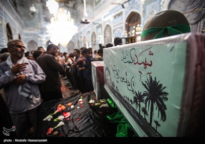 مراسم استقبال از سه شهید گمنام در گرگان