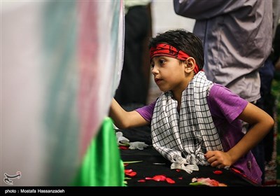 مراسم استقبال از سه شهید گمنام در گرگان