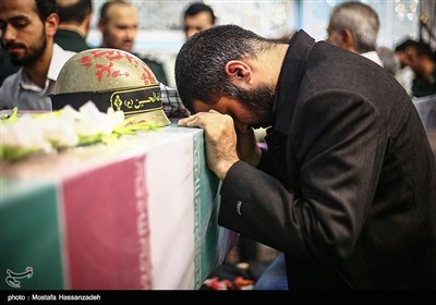 مراسم استقبال از سه شهید گمنام در گرگان
