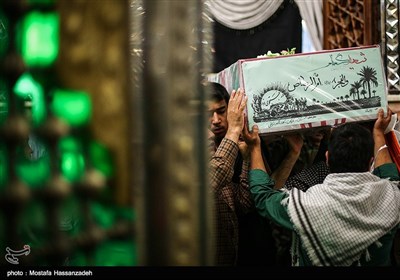 مراسم استقبال از سه شهید گمنام در گرگان