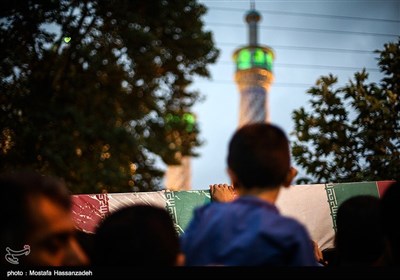 مراسم استقبال از سه شهید گمنام در گرگان