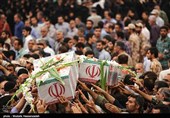 تشییع پیکر مطهر دو شهید گمنام در میانه/ شهدا باعث شدند انقلاب اسلامی بیمه شود