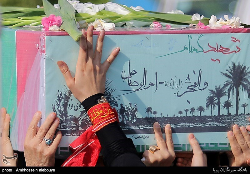 تشییع و خاکسپاری 16 شهید گمنام دفاع مقدس در 10 نقطه از تهران